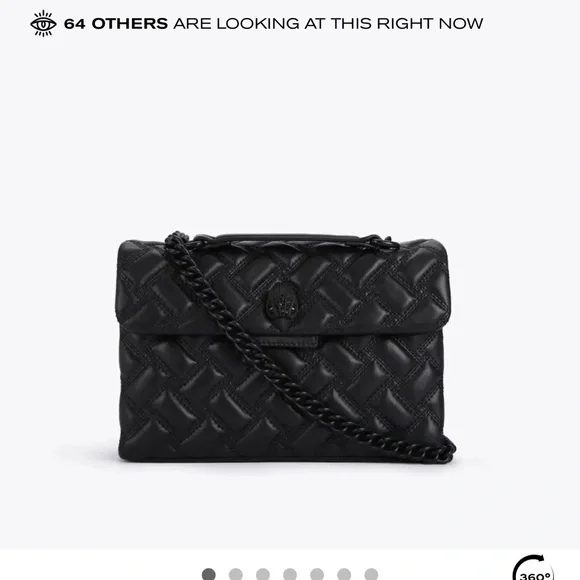 ๐ฅ๐ฅ Kurt Geiger London Kensington Quilted crossbody/ Shoulder Bag - Black - Picture 3 of 16